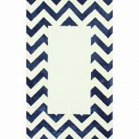 ковер zig zag синий с квадратом 300х500 в Хабаровске