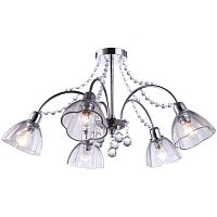потолочная люстра arte lamp silenzio a9559pl-5cc хром в Хабаровске