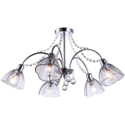 потолочная люстра arte lamp silenzio a9559pl-5cc хром в Хабаровске