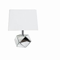 лампа настольная белая на зеркальном основании 30x30x37,5 см в Хабаровске