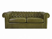 диван chesterfield прямой оливковый в Хабаровске
