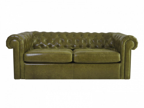 диван chesterfield прямой оливковый в Хабаровске