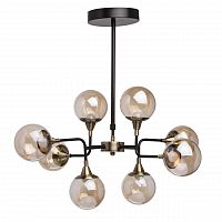 подвесная светодиодная люстра mw-light гамбург 605010908 черная в Хабаровске
