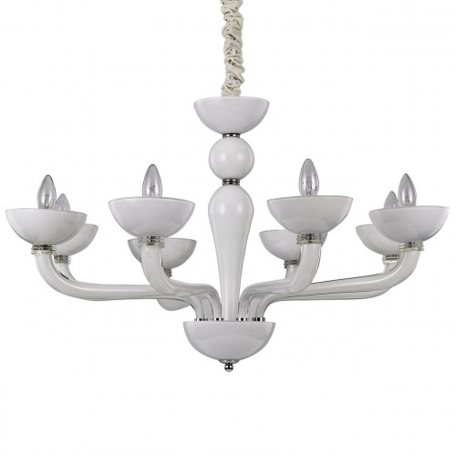 подвесная люстра ideal lux casanova sp8 bianco в Хабаровске