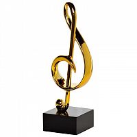 статуэтка скрипичный ключ золотая 17х10х33 в Хабаровске