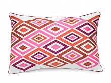 розовая декоративная подушка прямоугольная eclectic style ромбы в Хабаровске