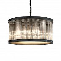 люстра essex crystal 68 черное основание, прозрачное стекло черное основание, прозрачное стекло в Хабаровске