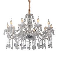 подвесная люстра omnilux ladispoli oml-89003-10 прозрачная в Хабаровске