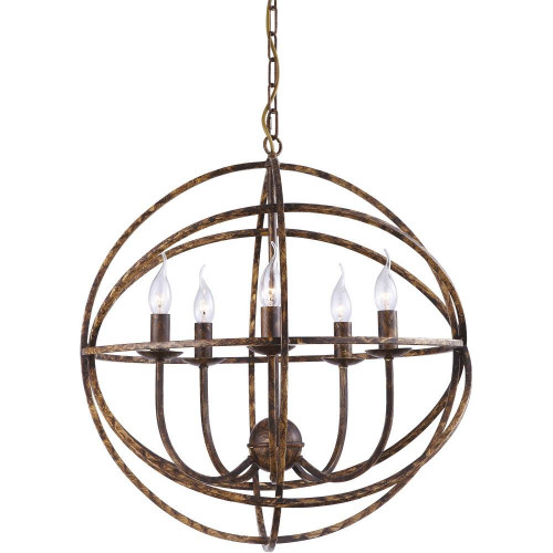 подвесная люстра arte lamp kopernik a1703sp-5br в Хабаровске