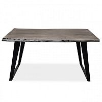 большой обеденный стол дживан platinum black из массива дерева 150x90 в Хабаровске
