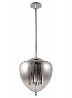 подвесная люстра crystal lux milagro sp4 a chrome серая в Хабаровске