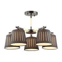 потолочная люстра odeon light nicola 4110/5 черная в Хабаровске