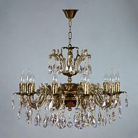 подвесная люстра ambiente granada 2118/10 pb tear drop бронза в Хабаровске
