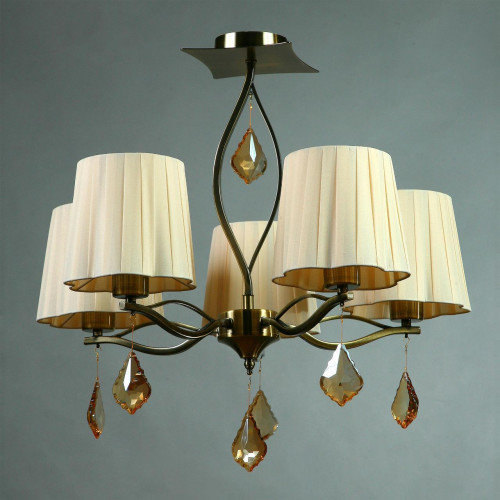 потолочная люстра brizzi bx03203/5 bronze cream в Хабаровске