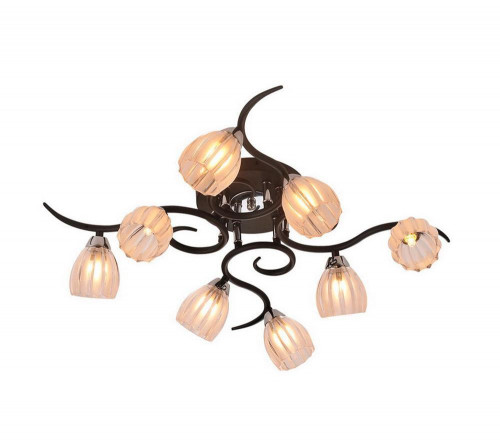 потолочная люстра idlamp raymond 213/8pf-blackchrome в Хабаровске