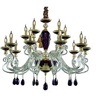 подвесная люстра divinare simona 5125/12 lm-15 фиолетовая в Хабаровске