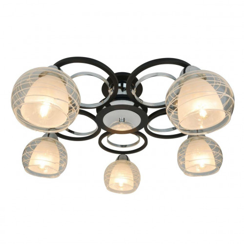потолочная люстра arte lamp ginevra a1604pl-5bk в Хабаровске