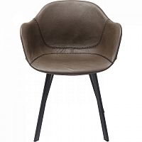 стул с подлокотниками lounge серый в Хабаровске