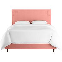 кровать двуспальная с мягкой спинкой 160х200 розовая aiden pink в Хабаровске