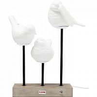 лампа настольная birds белая в Хабаровске