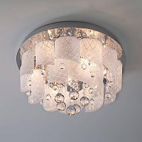 потолочная люстра eurosvet cascade 80117/8 хром/белый в Хабаровске