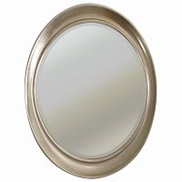 овальное зеркало настенное серебро oval antique silver в Хабаровске