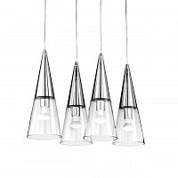 дизайнерский подвесной светильник ideal lux cono sb3 cromo в Хабаровске