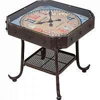столик приставной antique clock черный в Хабаровске