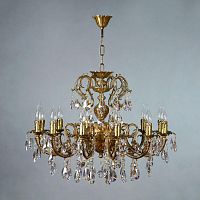 подвесная люстра ambiente alicante 8888/12 ab tear drop бронза в Хабаровске