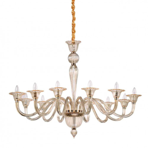 подвесная люстра ideal lux brigitta sp12 ambra в Хабаровске
