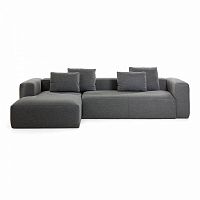 диван blok sofa 3 левый угол темно-серый от la forma (ex julia grup) в Хабаровске