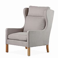 кресло wingback серый в Хабаровске
