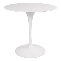 стол eero saarinen style tulip table top mdf d80 глянцевый белый в Хабаровске