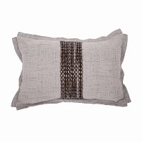 декоративная подушка handwork exclusive прямоугольная светло-серая в Хабаровске