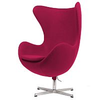 кресло egg chairа малиновое в Хабаровске