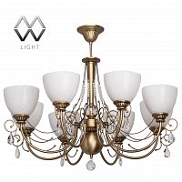 подвесная люстра mw-light фелиция 347016608 белая в Хабаровске
