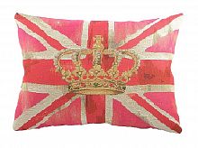 большая подушка с британским флагом crown pink в Хабаровске