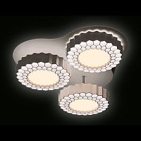 потолочная светодиодная люстра ambrella light orbital high-tech fh12/3 wh 96w d500 в Хабаровске