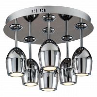 дизайнерская потолочная светодиодная люстра spot light merlot 1194668 хром в Хабаровске
