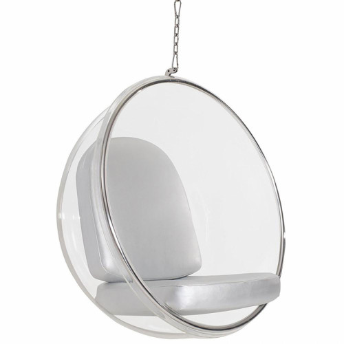 кресло eero aarnio style bubble chair серое в Хабаровске