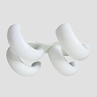 потолочная светодиодная люстра ambrella light orbital cloud fc11/4 wh 80w d620*500 в Хабаровске