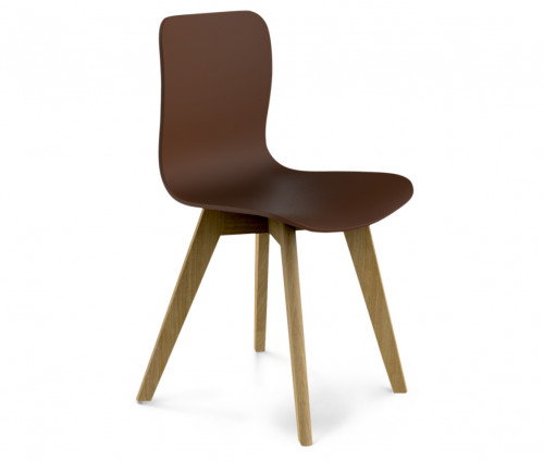стул dsw коричневый s42 (eames style) в Хабаровске