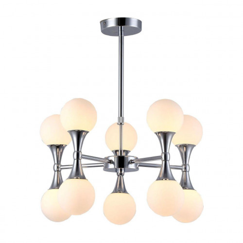 подвесная люстра arte lamp a9162lm-10cc белая в Хабаровске