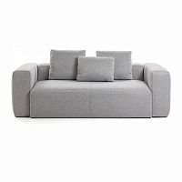 диван blok sofa 2 светло-серый от la forma (ex julia grup) в Хабаровске