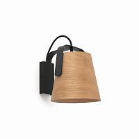 stood бра черное + wood e27 max 20w от faro в Хабаровске