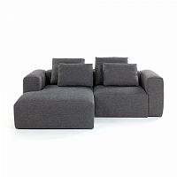 диван blok sofa 2 левый угол темно-серый от la forma (ex julia grup) в Хабаровске