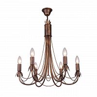 подвесная люстра toplight lucinda tl7350d-06br в Хабаровске