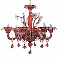 подвесная люстра ideal lux ca vendramin sp6 rosso в Хабаровске