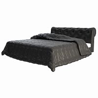 кровать двуспальная 160х200 черная из экокожи adelle в Хабаровске