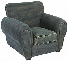 кресло san francisco denim armchair серое в Хабаровске